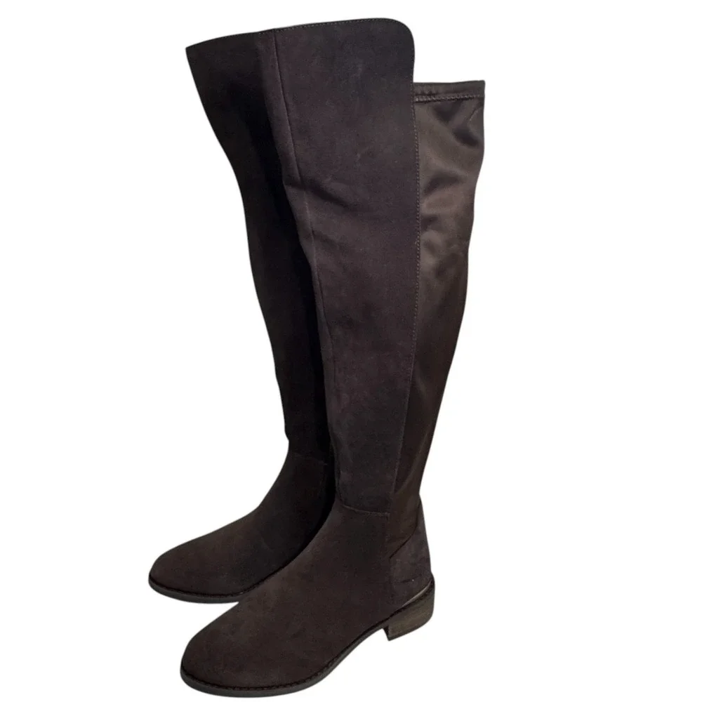 NEW Blondo Women's Valina Leather‎ Waterproof Over-The-Knee Boots Size 7M Brown